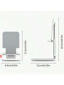 1pc Multi-Functional Phone Stand, Desktop, Bedside, Foldable Holder, Suitable For Watching TV, Tablet, Live Streaming - Rectangle - View 7