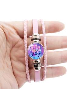 Mattel K-POP 魔女女团粉色手链配饰，动漫周边，小礼物 - 彩色 - 查看 2