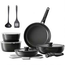 Juegos de utensilios de cocina - 16 piezas negras - Ver 12
