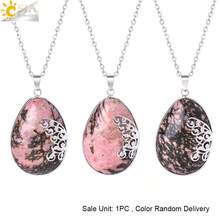 1件装水滴水晶吊坠项链，女士蝴蝶翅膀造型，天然紫水晶石英疗愈项链饰品 H152 - Necklace - 查看 8