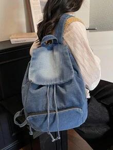 Klassisk moderiktig och mångsidig ryggsäck, stor pendlarväska - Multifärgad - Visa 2