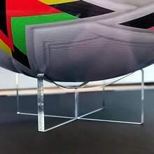 1/2/6pcs Acrylic Ball Display Stand - Cross Design Holder For Soccer, Basketball, Baseball, Football, Rugby - Waterproof And Sturdy PMMA Material - Ideal For Sports Memorabilia Cabinets, Sports Equipment Storage | Clear Acrylic Stands | Robust Structure Suitable For Various Ball Displays, Fit For Home Gym, Office, Collections, Sports Room Decor And Commercial Spaces - Great For Gifts And Displays! - 1PC - View 4