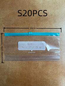 45pcs Zip Lock Food Storage Bags, Thick Freezer Bags For Fridge, Microwave Friendly, Reusable, Suitable For Organizing (Available In 45pcs, 20pcs, 15pcs, 10pcs, 1pc) Back To School - 彩色 - 查看 5