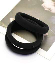 50PCS All-Day Comfort Black Hair Ties Set | Premium Hypoallergenic & Fade Resistant Elastic Hair Bands For Women  | Gentle No Damage Design For All Hair Types | Perfect For Daily Wear, Office, School, Gym, Yoga, Running, And Travel  | Ideal Holiday Gift For Christmas, New Year, Valentine's Day, Birthday, Gift Exchanges | Great For Friends, Mother, Wife, Daughters, Colleagues, Couples, And Fashion Enthusiasts | Versatile For Vacation, Outdoor, Shopping, Dates, And Campus Activities. - màu đen - Xem 9