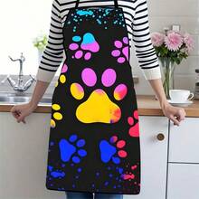 1件装厨房烘焙花园围裙，卡通海洋生物图案，适用于花园烹饪和烘焙 - C - 查看 12