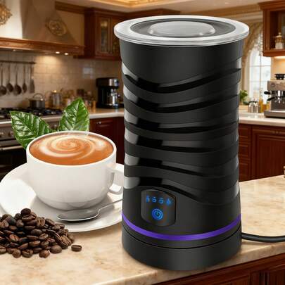 Royalswill Electric Milk Frother And Warmer, Fully Automatic 4-In-1 Frothing And Steaming Unit, 600ml Large Capacity Hot/Cold Foam Maker For Coffee, Latte, Cappuccino, Hot Chocolate, And Espresso