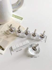 3D Resin Acrylic Tie Dye Jelly Color Glitter Sequin Star Heart Arranged Base With 5pcs Aurora Colorful Nail Art Display Stand, Japanese Nail Art DIY Tools & Photography Props - Multicolor - View 89