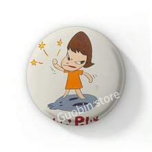 58mm Pop Art Creative Yoshitomo Nara Lapel Pins Backpack Clothes Jewelry Accessories Cartoon Round Brooch Button Badge Fans Collection Gifts - 58 mm - View 26