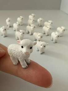 6 tượng động vật bằng nhựa kiểu nhà nông, tượng cừu và bò thu nhỏ sống động như thật, đồ trang trí vườn cổ tích tự làm, cảnh quan nông trại, phụ kiện tiểu cảnh, đồ thủ công mỹ nghệ, mô hình thu nhỏ trưng bày, trang trí theo chủ đề mộc mạc. - Nhiều màu - Xem 1