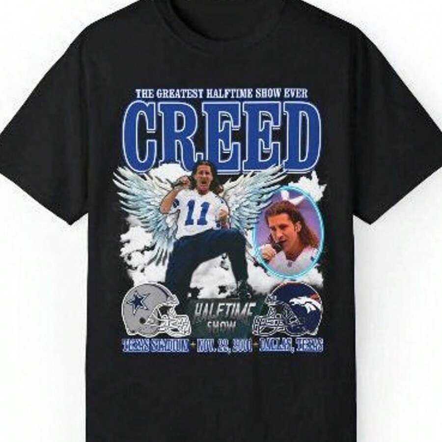 The Greatest Halftime Show Ever Creed Shirt - 黑色 - 查看 1