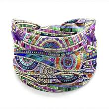 1PC/4PCSBohemia Print Wide Headbands New Vintage Elastic Knot Turban Headwrap For Women Girls Soft Print Yoga Bandana Hair Accessories - Multicolor - View 9