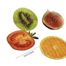 有机玻璃书签，葡萄、苹果和无花果形状——可用作半透明书签、可爱书籍配件、返校礼物、读书俱乐部礼物、创意礼物和DIY用品 - 水果 - 查看 5