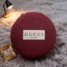 Gucci Encora Red Portable Makeup Bag - Cushioned Case For Girls, With Earphone & Coin Storage, Jewelry Organizer - Red - View 2