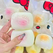 2个新款KT双色白色小圆球慢回弹挤压玩具，缓解压力，生日/圣诞节/节日礼物 - 彩色 - 查看 5