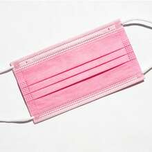 50/100PCS 3 Colors Optional Disposable Face Masks 3-Ply Filter Breathable Comfortable Earloop Masks For Daily Protection - Hồng - Xem 2
