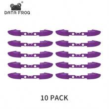 DATA FROG 10 件 LB RB 保险杠按钮替换件适用于 X-Box One S 控制器黑色肩部扳机维修零件