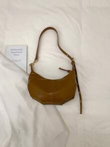 Fashionable Large Capacity Casual Minimalist Lightweight Versatile Shoulder Crossbody Bag - Coffee - View 9