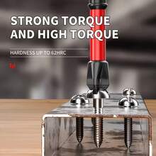 5pcs Magnetic Screwdriver Set, S2 Steel Drill Bits With Non-Slip Handle And Magnetic Holder, Suitable For Electric/Manual Impact Drill - Multicolor - View 8