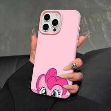 Funda para teléfono con personaje de Pink Pony compatible con  17,  16 Pro Max,  15 Pro Max,  13 y  12. Diseño lindo para niños, resistente al agua, a los golpes y a los arañazos, un regalo perfecto para familiares, amigos y ocasiones especiales. - Rosa - Ver 4