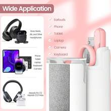 7-In-1 Wireless Car Cleaning Tool Kit, Keyboard Brush + Screen Cleaner, Suitable For Phones, Computers, Earphones - A - View 5