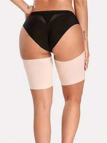 1双装女士防摩擦大腿带，运动健身压缩腿套 - 彩色 - 查看 3