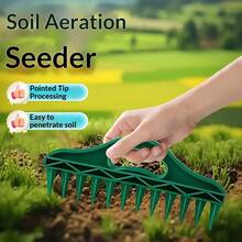 1pc 12-Hole Manual Seed Planter, Plastic Vegetable & Flower Garden Seeder, Efficient Gardening Planting Tool - A - View 5