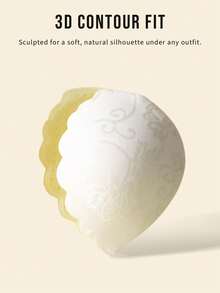 1pc Women Invisible Push-Up Lace Bra With Clear Straps, Self-Adhesive Lifting Backless Bra, Elegant Strapless Bras For Wedding Dresses & Evening Gowns - Multicolor - View 7