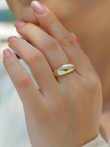 1件迷人女士925純銀莫桑鑽戒指，適合婚禮、求婚、週年慶祝和情人節禮物 - 款式7 - 查看 4
