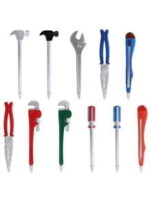 1/11件套创意工具造型笔套装，黑色墨水圆珠笔，维修工具造型，学校及办公用品 - 1件-顏色隨機 - 查看 8