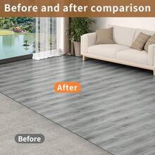 10pcs/20pcs/50pcs Set 45cm X 15cm PVC Wood Grain Effect Floor Tiles, Ceramic Tile Stickers, Self-Adhesive Vinyl Floor Planks, Wall Panels, Floor Stickers Suitable For Kitchen, Bedroom, Living Room, Office - 15*45CM - View 8