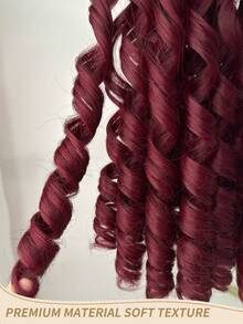 20 Inch Deep Wave Curly Ponytail Wig With Drawstring Clip, Made Of Heat-Resistant Synthetic Fiber, Suitable For Women To Wear On Christmas, Halloween Parties And Daily Occasions - Multicolor - View 7