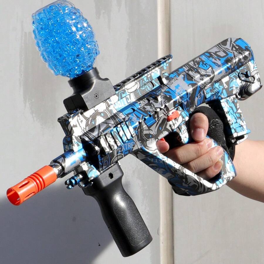 AUG Electric Gel Ball Blaster – Outdoor Toy Gun For Perfect For Park Battles & Backyard Adventures! – Perfect Gift For Birthdays, Easter, Halloween, Thanksgiving, Etc. (Water Bullets Not Included) - Multicolor - View 1