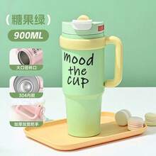 Stainless Steel Insulated Tumbler With Handle, Vacuum Double-Wall Water Bottle - Multicolor - View 7