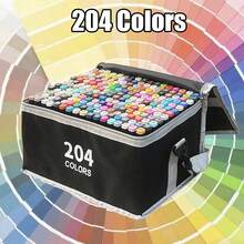 12/30/36/40/60/100/120/168 Pcs Double-Headed Oil-Based Marker Pen Set, Suitable For Art Students, Painting, Sketching, Ideal For Christmas, New Year Gifts, And Back To School Season - Multicolor - View 20