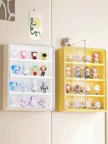 Mini Figure Display Case, Transparent Acrylic Blind Box Doll Display Case, Wall-Mounted Dust-Proof Display Cabinet And Doll Doll Storage Organizer - Multicolor - View 1