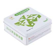 6-Sided 16-Piece 3D Puzzle Building Blocks In A Tin Box, Geometric Shape Thinking Puzzle, Early Education Intellectual Imagination Geometric Puzzle Board, Suitable As A Birthday/Gift For Festivals - Multicolor - View 7