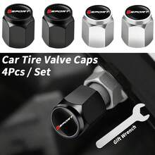 4pcs Car Tire Valve Stem Caps Car Air Stem Cap Pressure Stems Covers Universal Tire Valve Caps For Bikes Vehicle Truck Motorcycles - 088QMZ - View 1