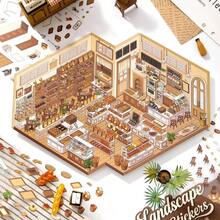 Serie de panadería creativa Pegatinas de paisaje en miniatura PET Pegatinas de paisaje 3D de dibujos animados Regalo DIY Pegatinas de escena de cabina Pegatinas Suministros de scrapbooking Pegatinas divertidas Suministros de scrapbooking Kindle papelería manualidades libro de sticker estikers - 1 - Ver 10