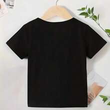 Tween Boys' Casual Fashionable Comfortable Minimalist Versatile Creative EQUIPMENT, Mechanical Figure, YOU BUY YOURS I BUILD MINE, American Streetwear, Racing Culture Print Short Sleeve Double-Sided Printing T-Shirt, Suitable For Spring/Summer Outings, Sports, Parties - màu đen - Xem 3