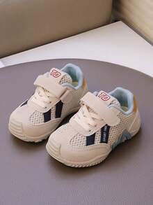 Novos tênis esportivos infantis para primavera/verão, tênis respiráveis para bebês e crianças pequenas, tênis casuais confortáveis para meninas, tênis com sola macia de malha, tênis de corrida para bebês e estudantes, tênis para meninos. - Azul - Ver 4