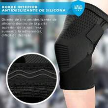 Rodillera Deportiva para Gym - Rodilleras Corssfit Basquetbol de Soporte Elástica Comprensión Para Deportes Gym Run Entrenamiento Bicicleta con Cinturones Antideslizantes Ajustables - 1 Par,40968261 - C - Ver 5