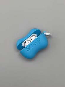 Novelty Funny Blue Soap Shaped Soft Case Compatible With Apple 2/3 Wireless Bluetooth Earphones - Multicolor - View 7