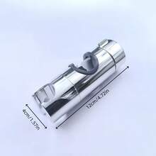 Adjustable Chrome-Plated ABS Shower Head Holder - Wall-Mounted, Classic Design, Fits Most Shower Heads (18.5-25mm Inlet), Durable Plastic Material, Shower Accessory