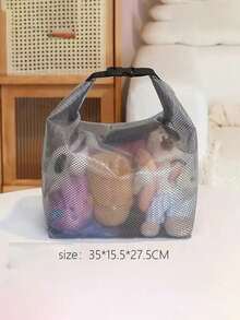 1pc Multi-Functional Snap Makeup Bag, Handheld Toiletry Bag, Snap Makeup Pouch, Large Capacity Waterproof Travel Bag - Multicolor - View 6