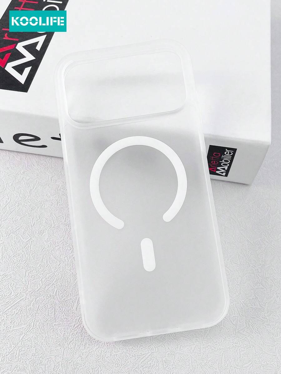 Koolife 1件磁吸手機殼,PC+TPU材質,2.0mm厚度,霧面表面,親膚設計,凸起鏡頭保護,防滑防摔,適用於 iPhone 18pro/18pro Max/17/17 Pro/17 Pro Max - 透白 - 查看 1
