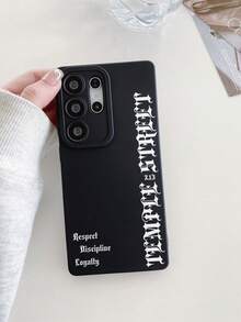 新款卡通哑光质感手机壳，防摔防刮防指纹黑色TPU软壳，摄像头镜头保护，兼容三星，国际版，非国内版 - 彩色 - 查看 3