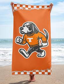 Tennessee Volunteers - R Okey Mascot - Beach Towel - Big OrangeUnique Basketball Team Designs, Fun Patterns, Suitable For Women, Pool Trips, And Showers. 312g Beach Towel, Unisex. High-Quality Absorbent Fabric, Suitable For All Seasons, Soft To The Touch, Durable. Quick-Drying, An Essential Item For Summer Beaches, Pools, And Sand Baths. H5161, A Vacation Must-Have. - Image Color - View 1
