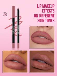 Misslyn 持久唇线笔，显色度高，可削尖凝胶唇线笔，顺滑易涂，打造自然妆效，高显色度，打造自然唇妆，超细哑光唇线笔 - #303 - 查看 5