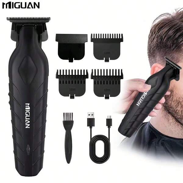 500mAh Battery Capacity Electric Hair Clipper, Professional Haircutting Tool With 4 Limit Combs, USB Rechargeable, Men's Haircut Kit