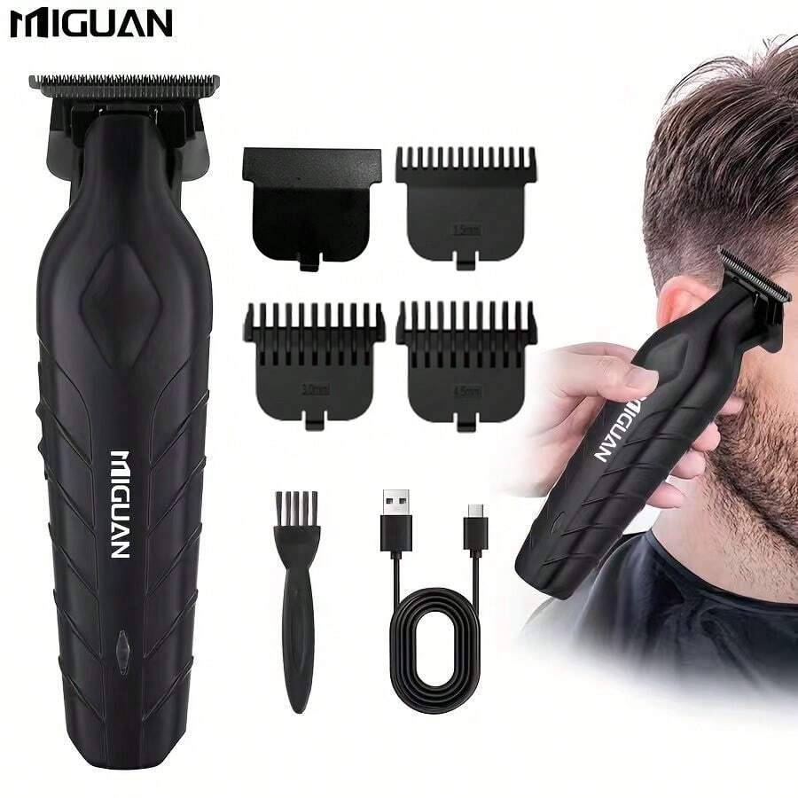 500mAh Battery Capacity Electric Hair Clipper, Professional Haircutting Tool With 4 Limit Combs, USB Rechargeable, Men's Haircut Kit